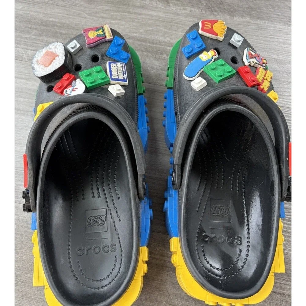 Crocs x LEGO Classic Clog Black Masterbrand Creativity Mens Size 10